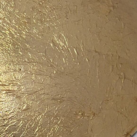 Glass Gold Leaf Bowl Crinkle Foil Decorative Fall Leaves Plate Fall Season - Picture 5 of 12